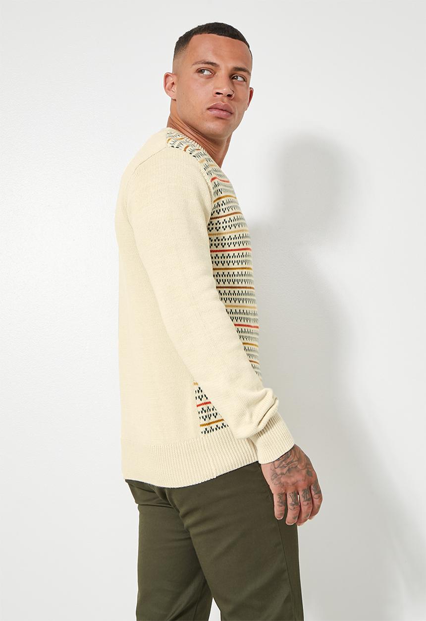Superbalist - Slim fit pattern v-neck knit - multi