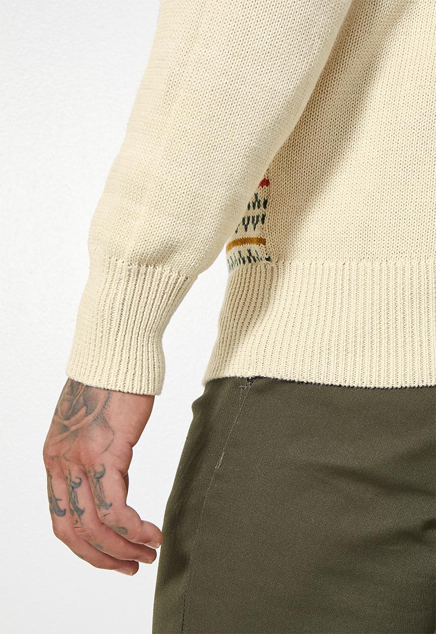 Superbalist - Slim fit pattern v-neck knit - multi