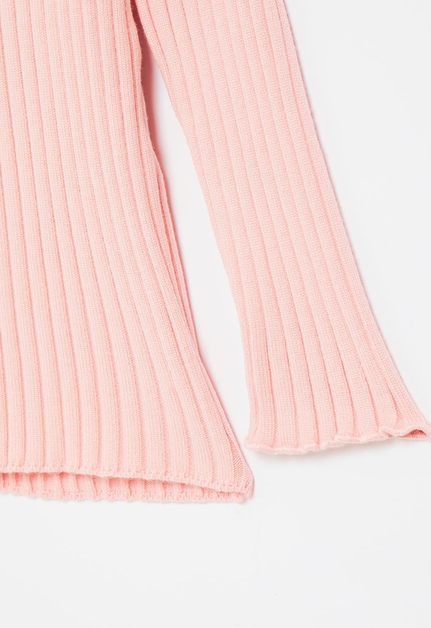 Pop Candy - Girls lettuce turtle neck - pink