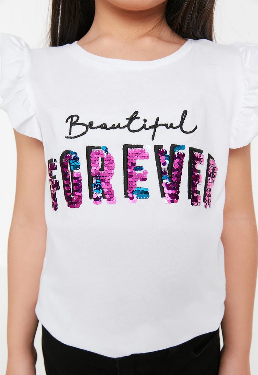 Trendyol - Beautiful forever tee - white