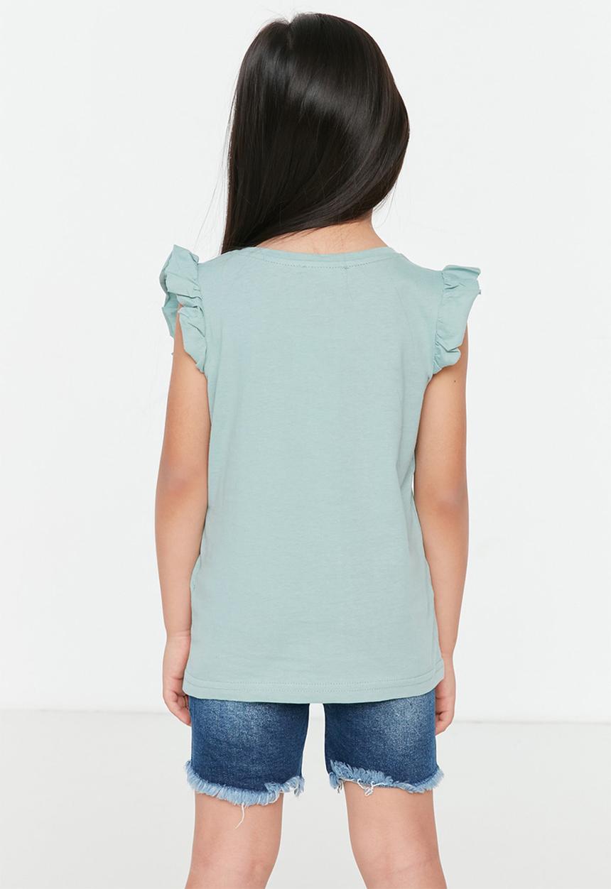 Trendyol - Beautiful forever tee - mint