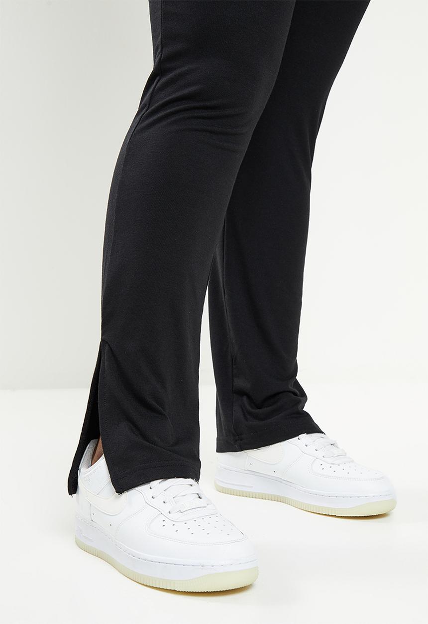 Missguided - Plus jersey split flare hem legging - black