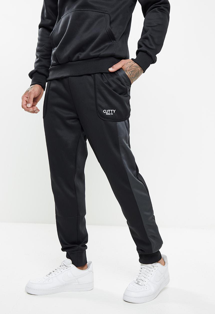 Cutty - Wayne regular fit trackpant - black 