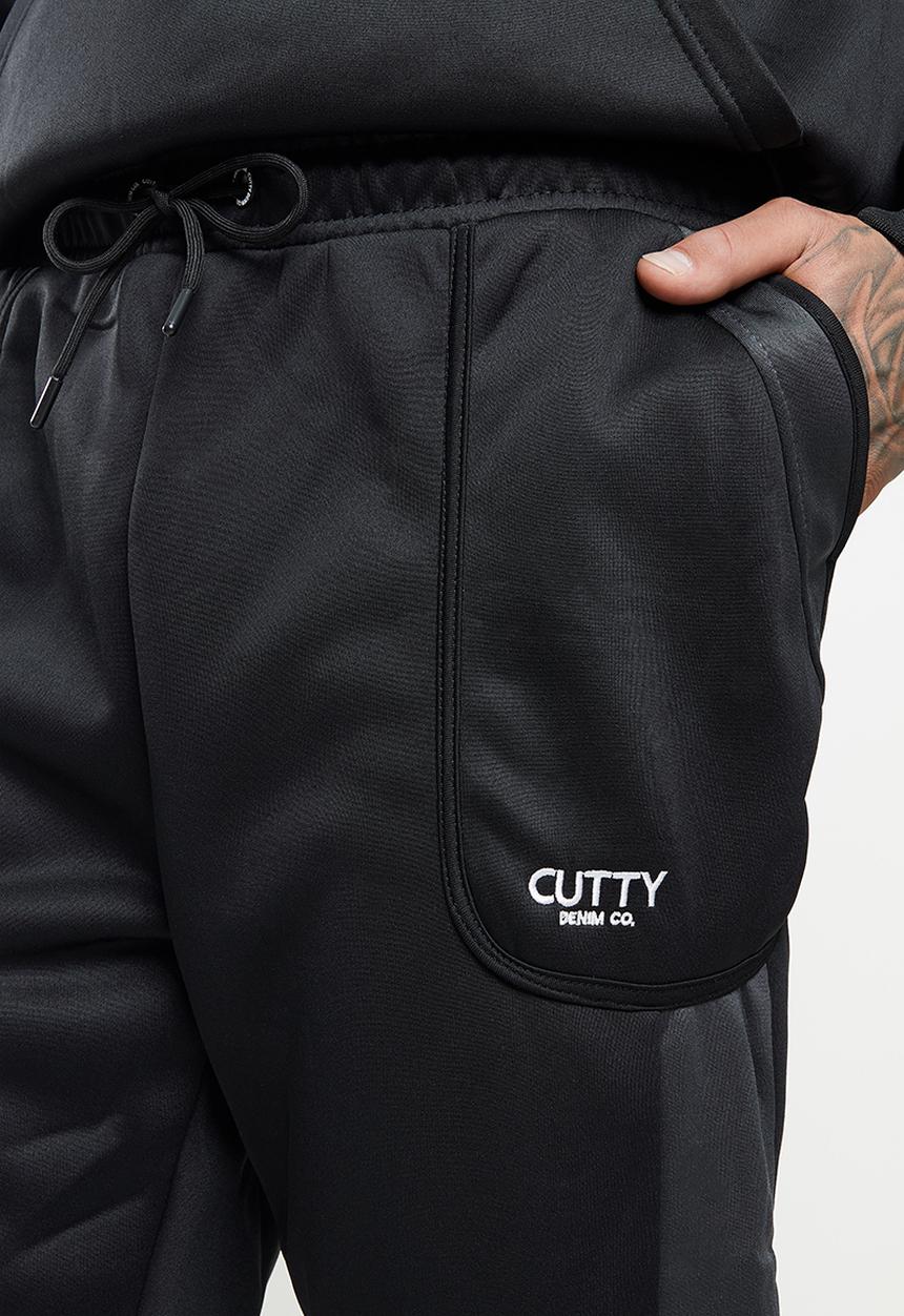 Cutty - Wayne regular fit trackpant - black 