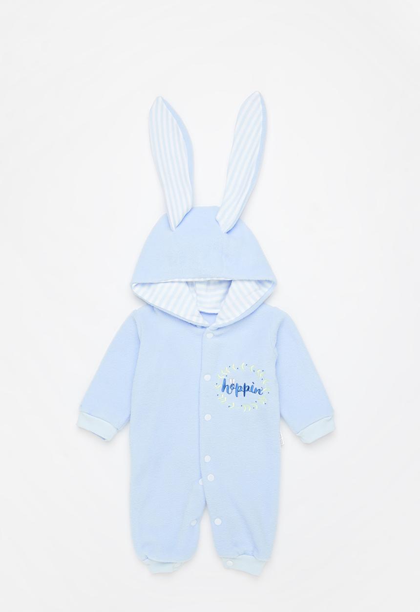 Little Lumps - Polar bunny babygro - blue