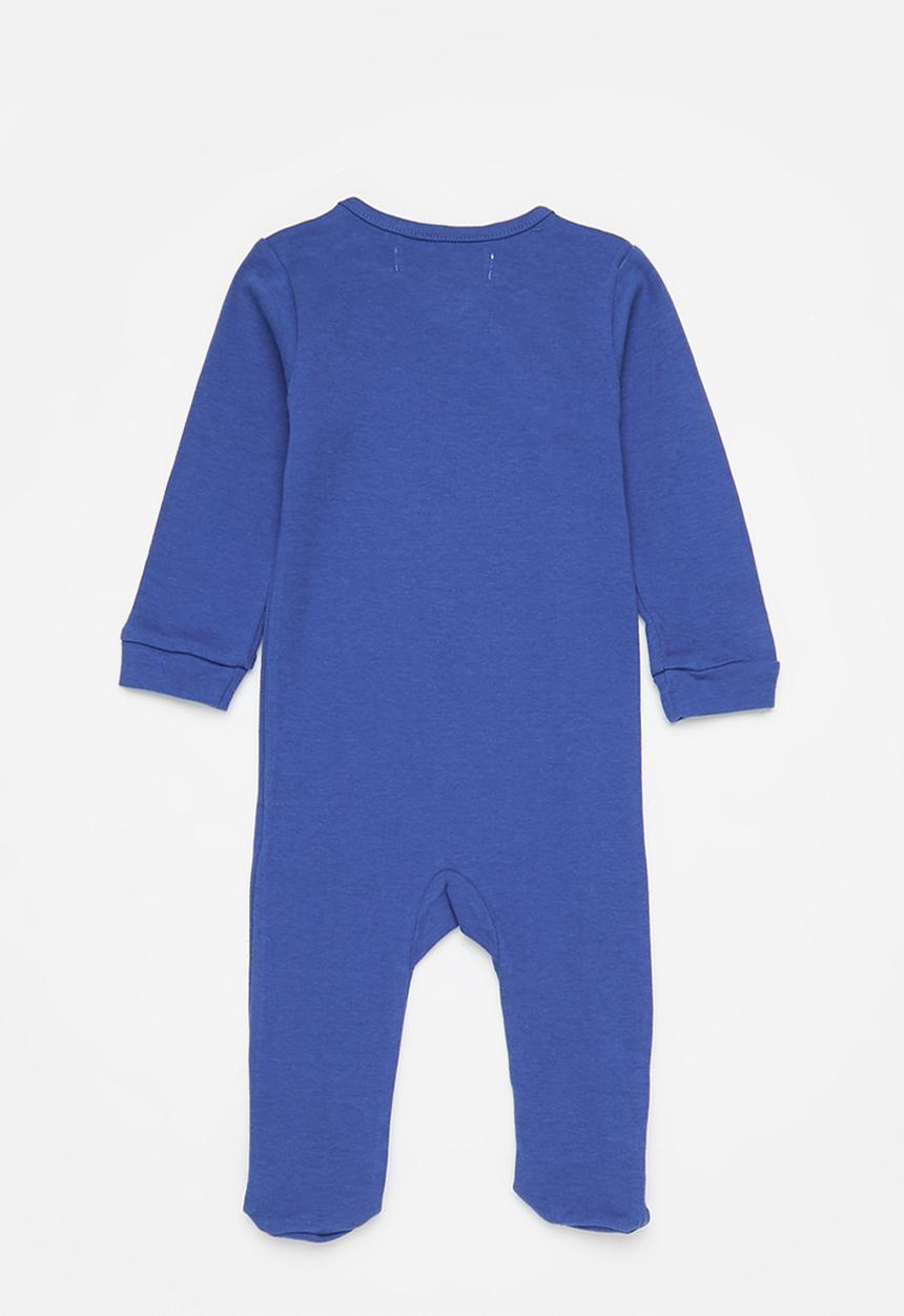 MINOTI - 2-pack baby sleepsuits - navy/grey