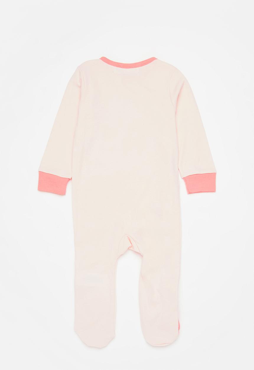 MINOTI - Basic 2-pack sleepsuits - pink & white 