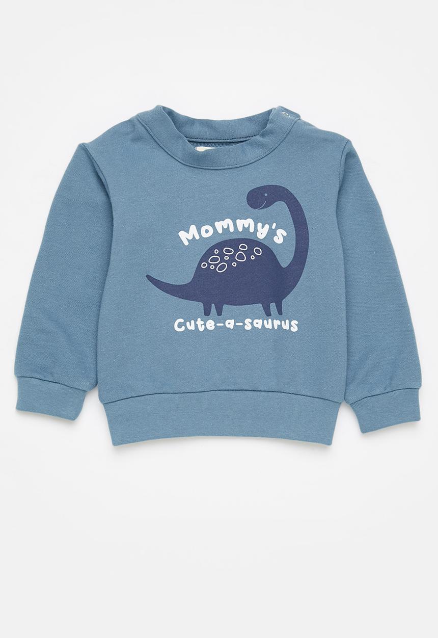 Superbalist Kids - Boys styled crew sweat - blue