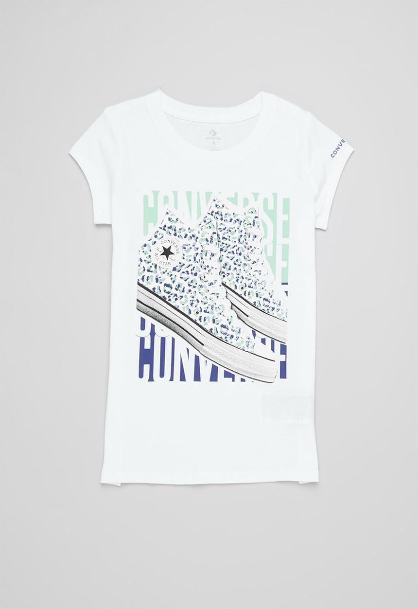 Converse - Cnvg block party sneaker tee - white