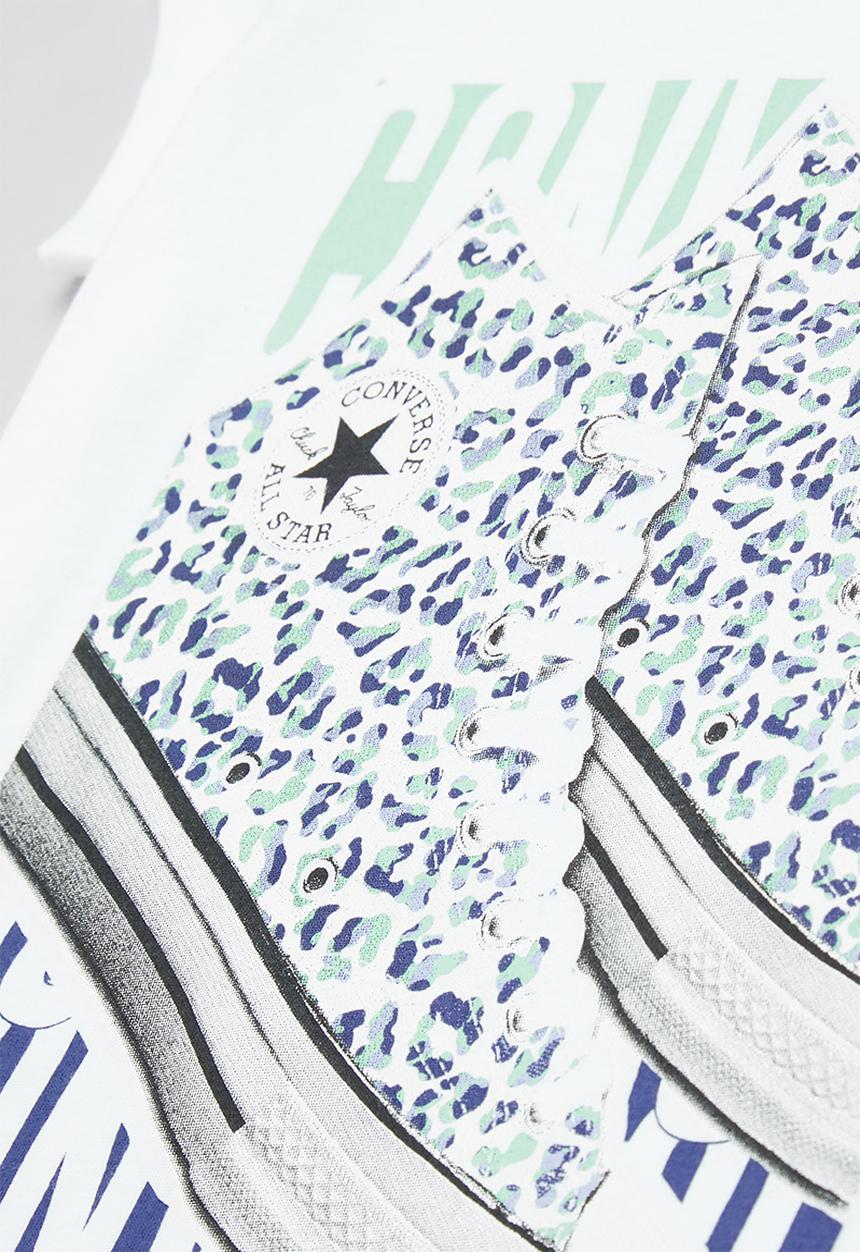 Converse - Cnvg block party sneaker tee - white