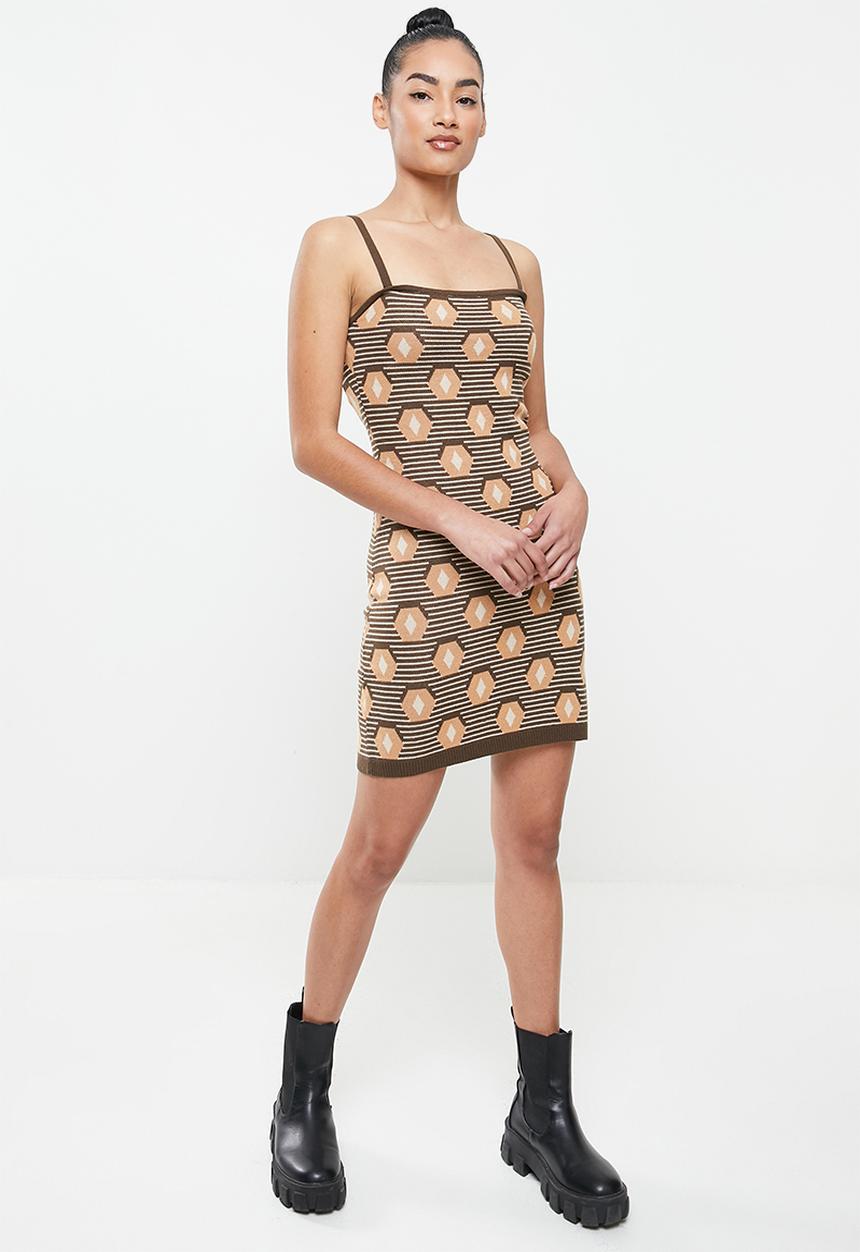 Glamorous - Petite ladies dress - brown 