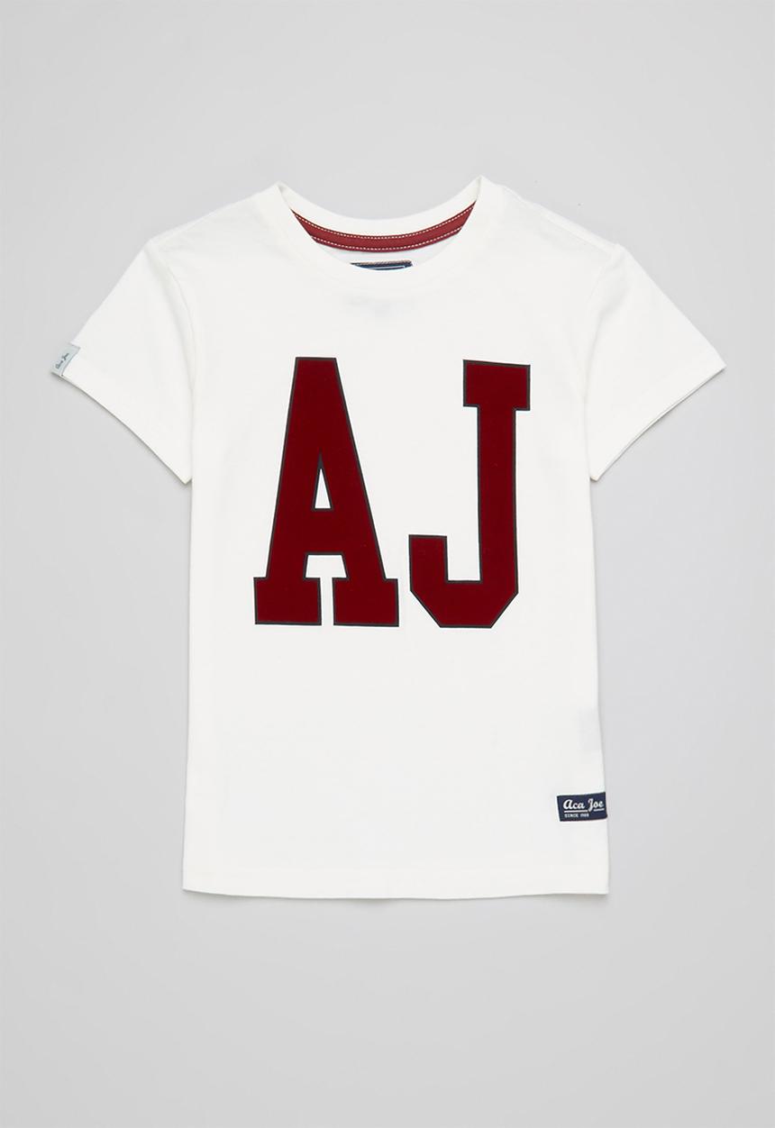 Aca Joe - Aca joe high square printed core crew tee - snow white