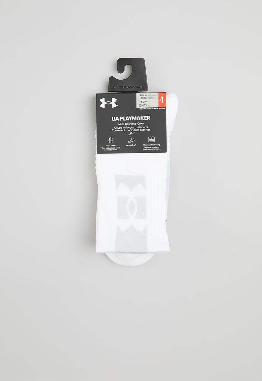 Under Armour - UA playmaker mid-crew - white & halo grey