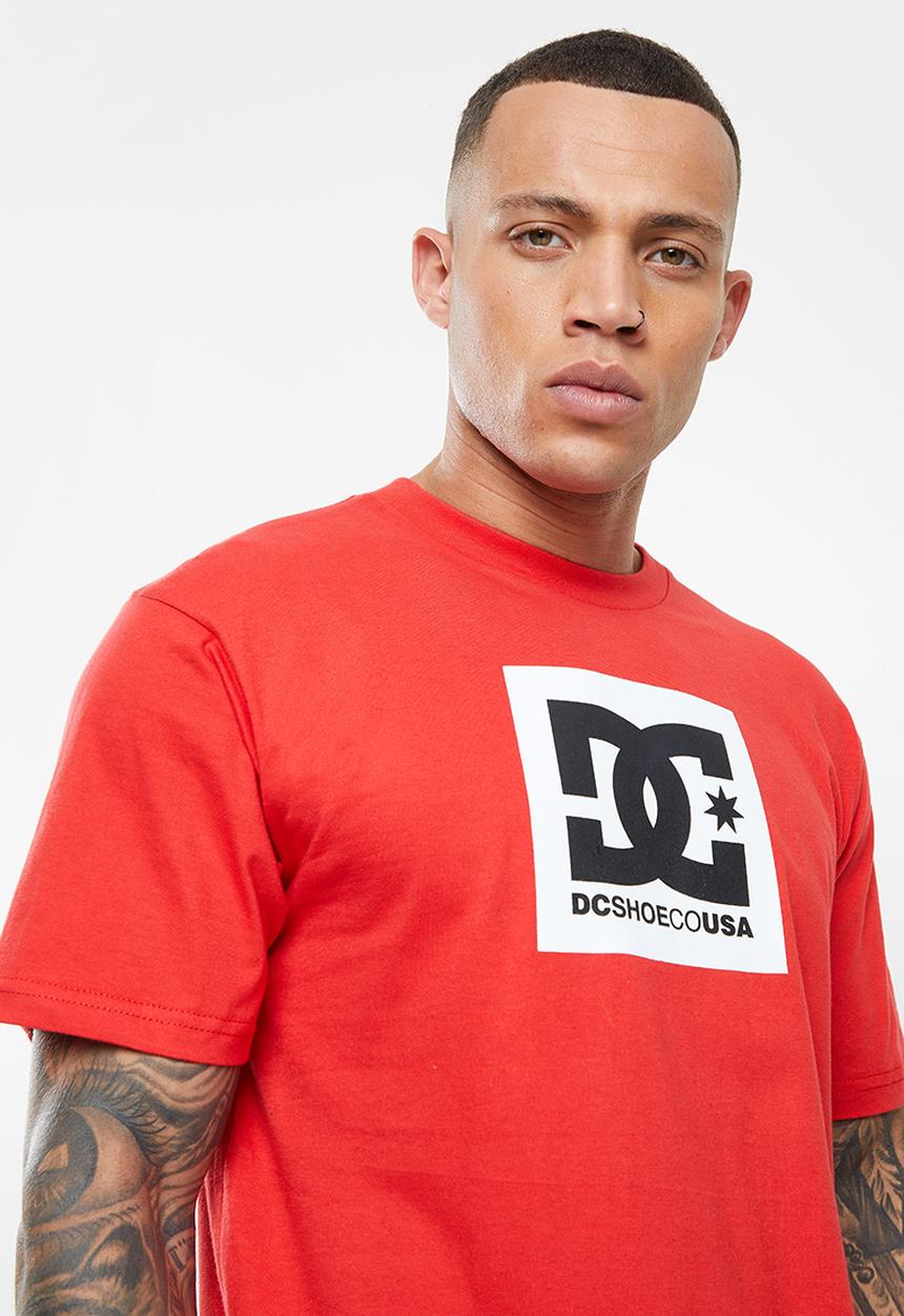 DC - Dc square star short aleeve - racing red