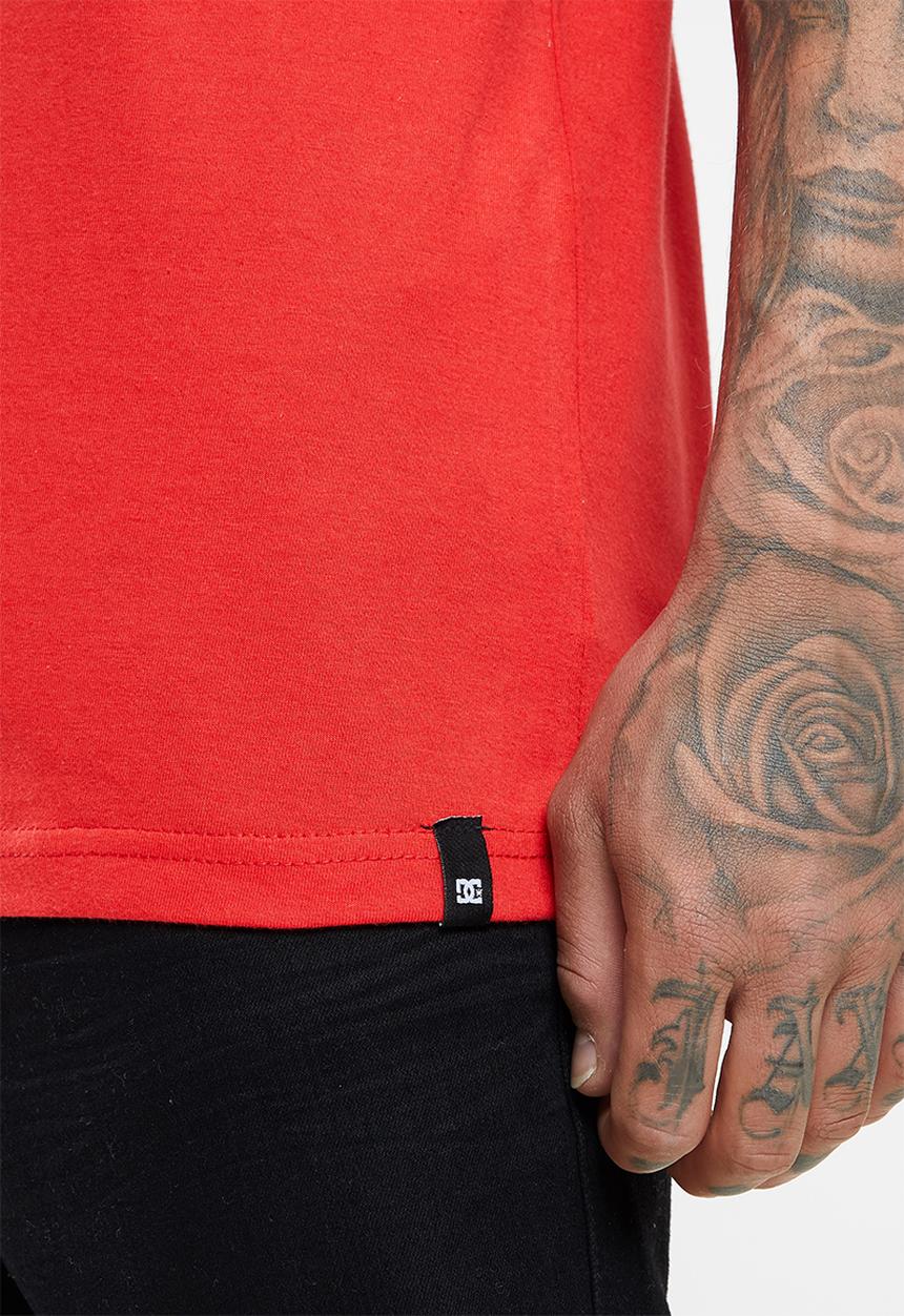 DC - Dc square star short aleeve - racing red