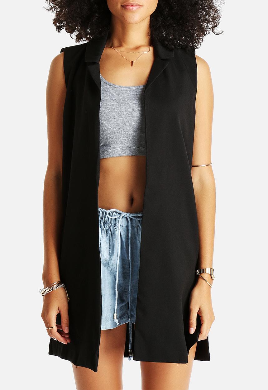 AX Paris - Plain Sleeveless Jacket