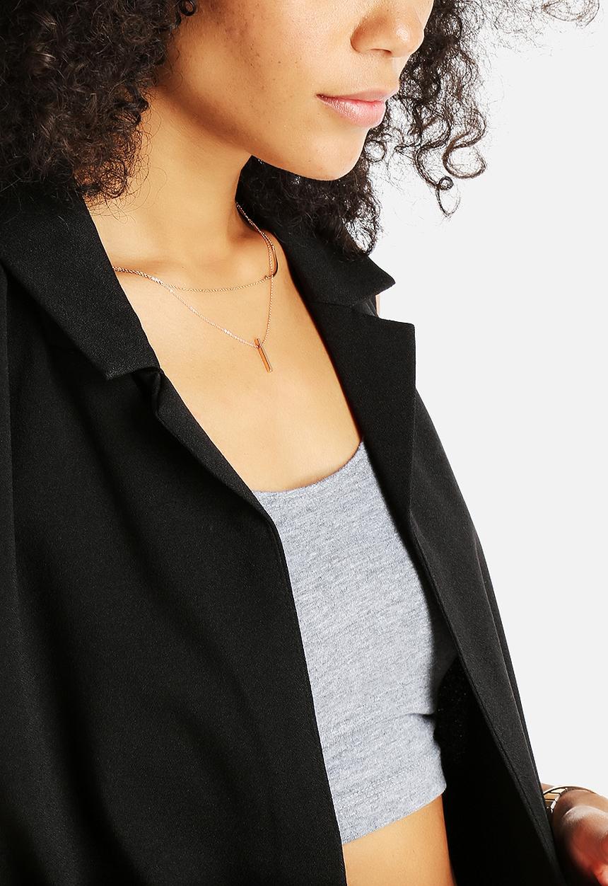 AX Paris - Plain Sleeveless Jacket
