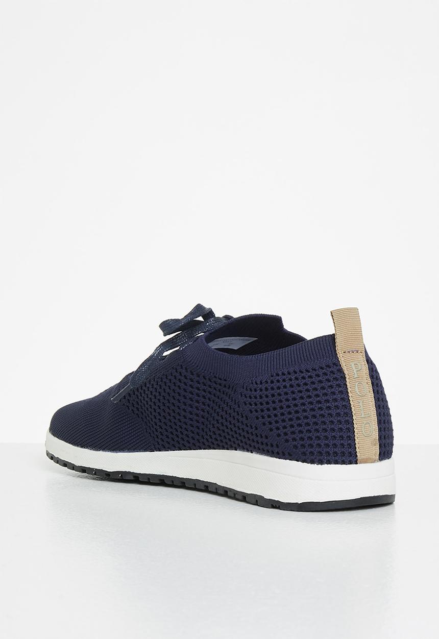 POLO - Classic knitted runner - navy