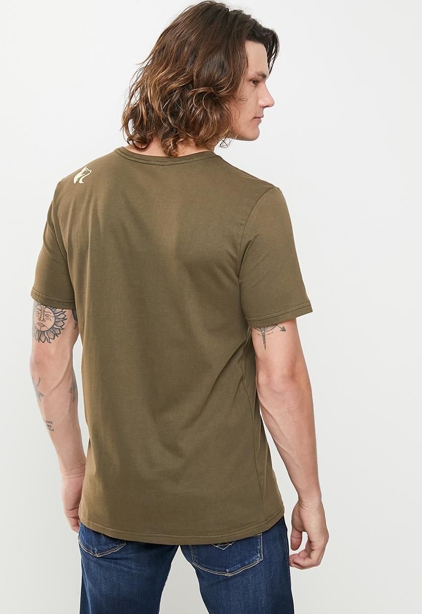 Wolf Rock - Bush light tee - dark army