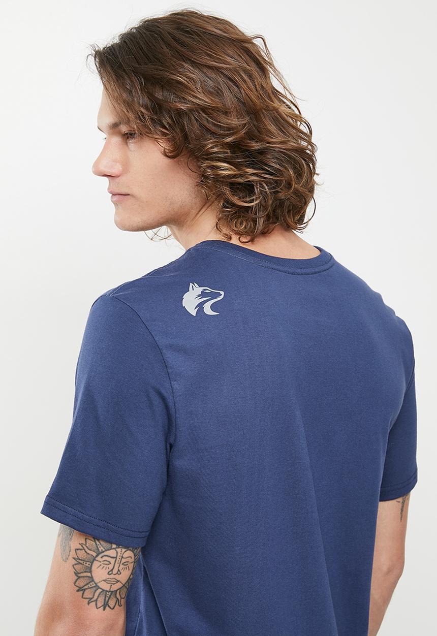 Wolf Rock - Open skies tee - navy