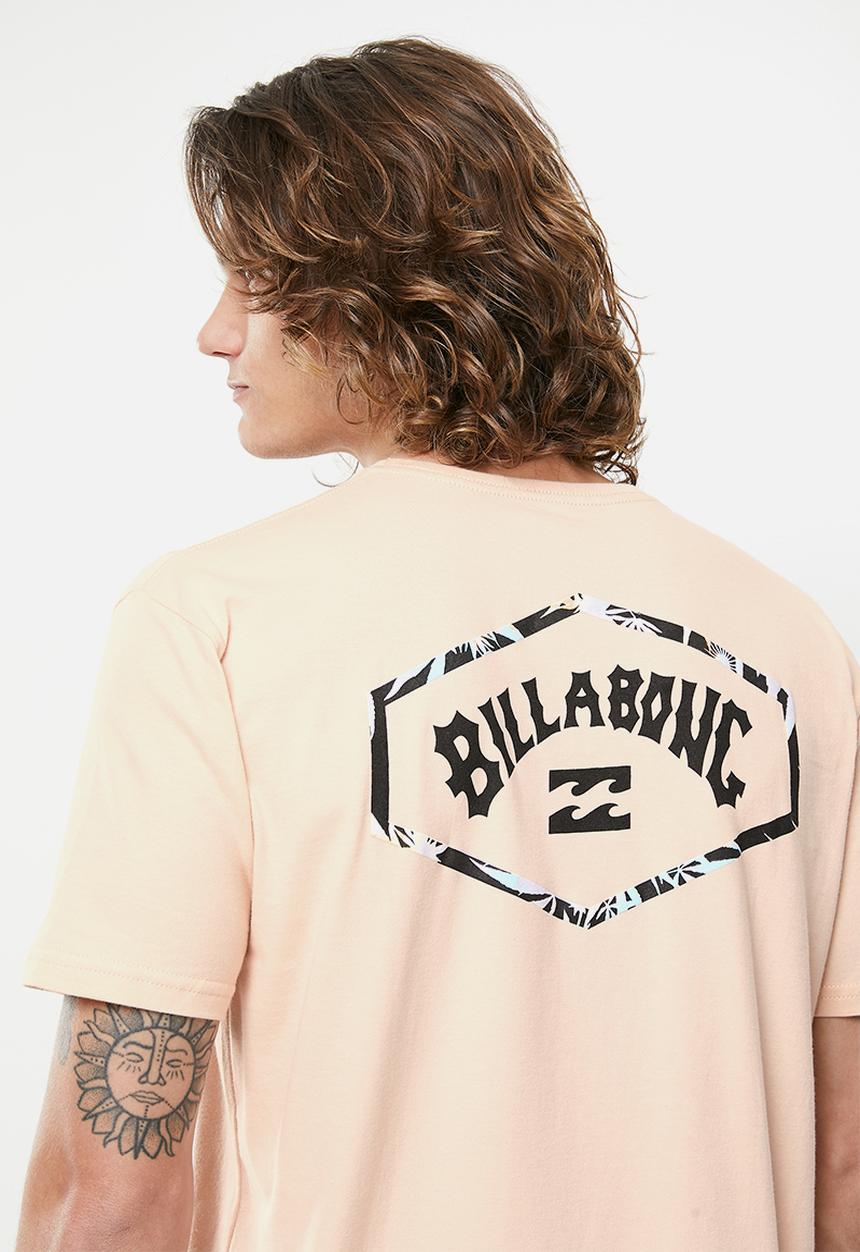 Billabong  - Exit arch short sleeve tee - dusty pink