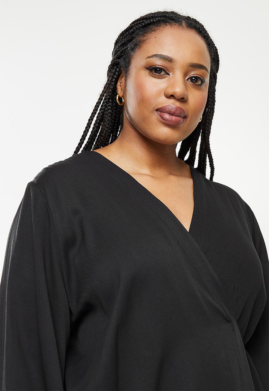 AMANDA LAIRD CHERRY - Plus compass dress - black