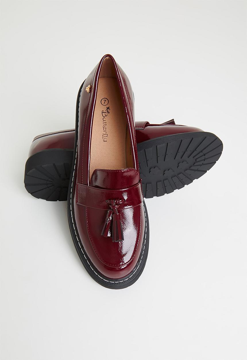 Butterfly Feet - Rali 1 tassel loafer - wine
