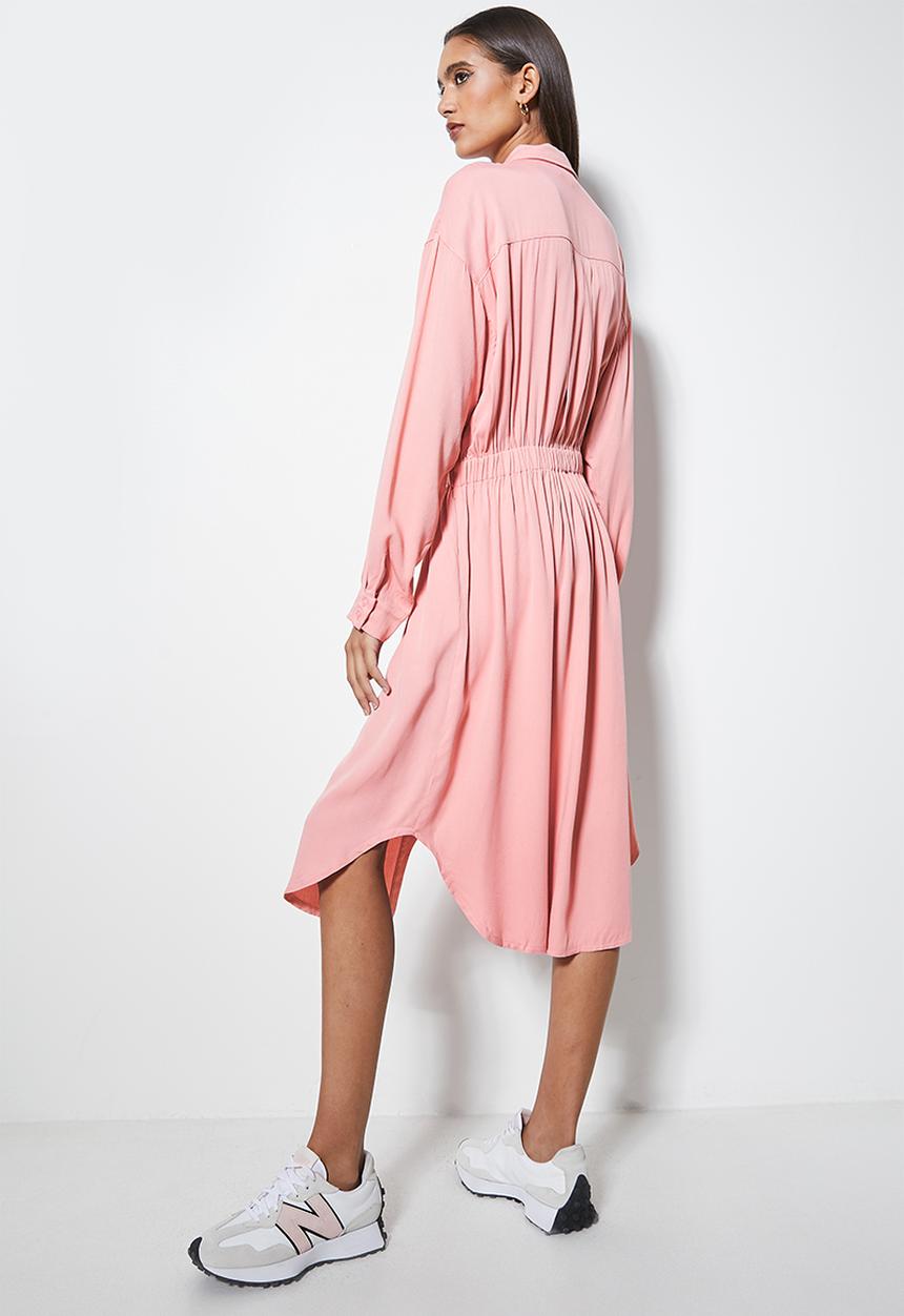 Superbalist - Utility style shirt dress - pink