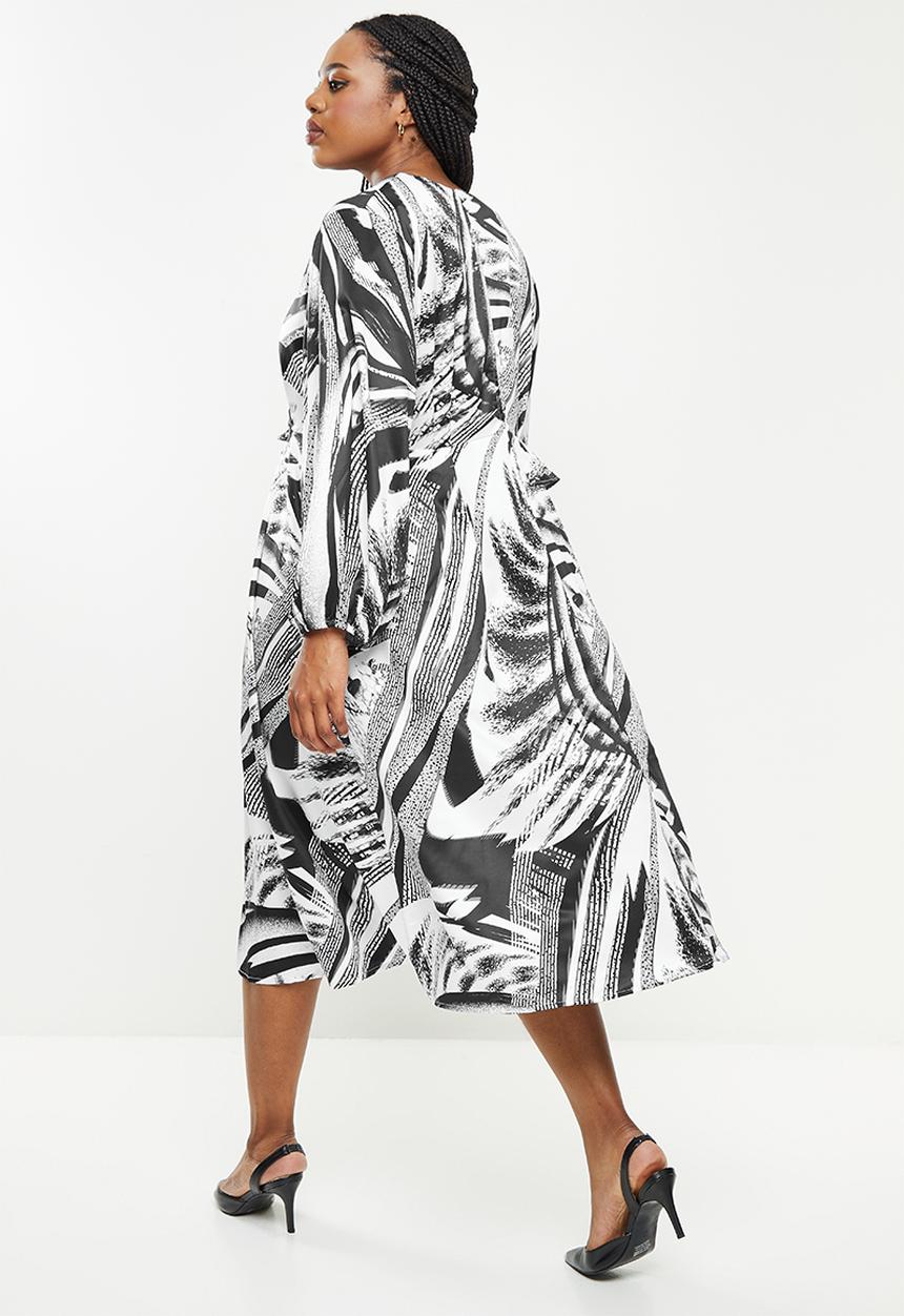 AMANDA LAIRD CHERRY - Plus nama dress - black & white 