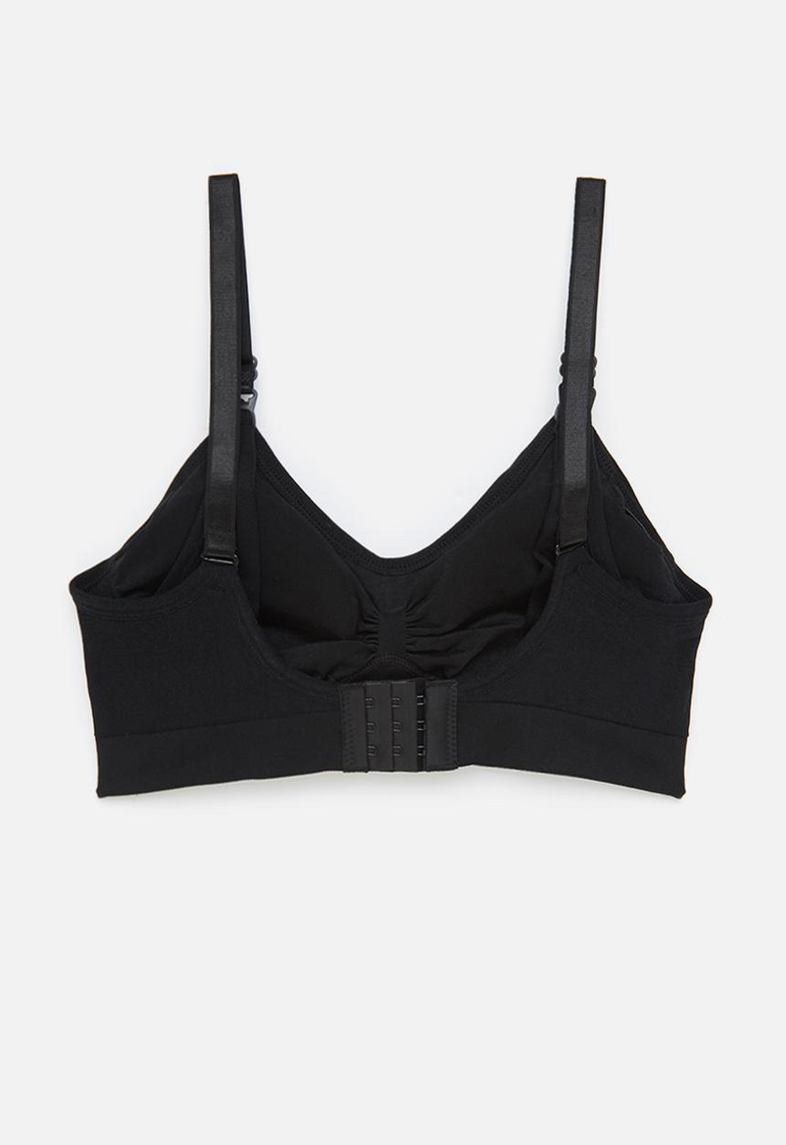 Maternity Mommy - Maternity Kirsti nursing seamless super stretch bra - black