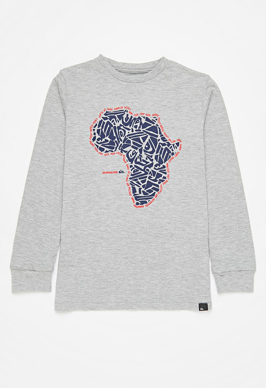 Quiksilver - Africa break long sleeve tee yth - grey heather