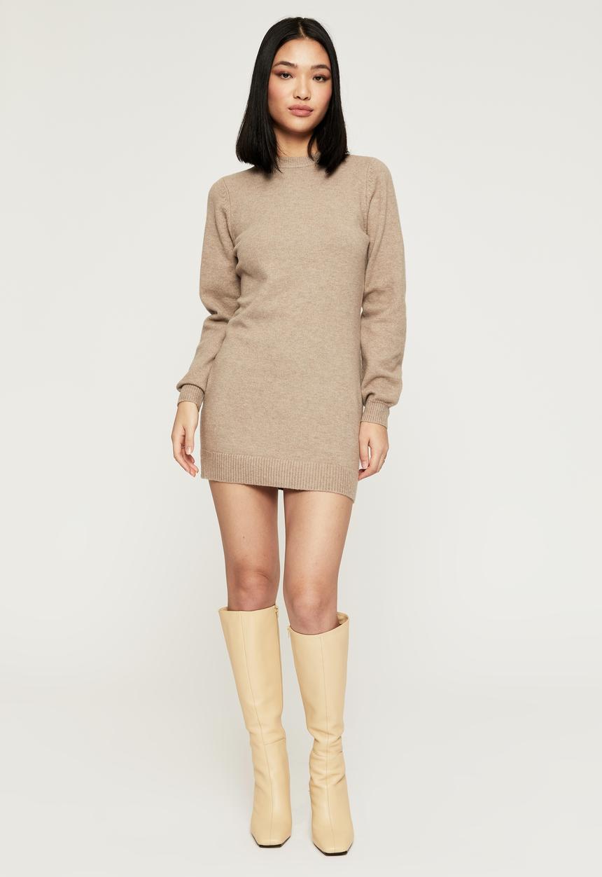 Supré  - Harlyn jumper dress - toffee taupe