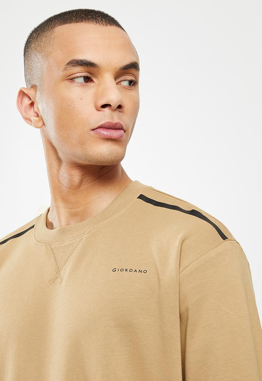 Giordano - Relaxed fit crew sweater - lark