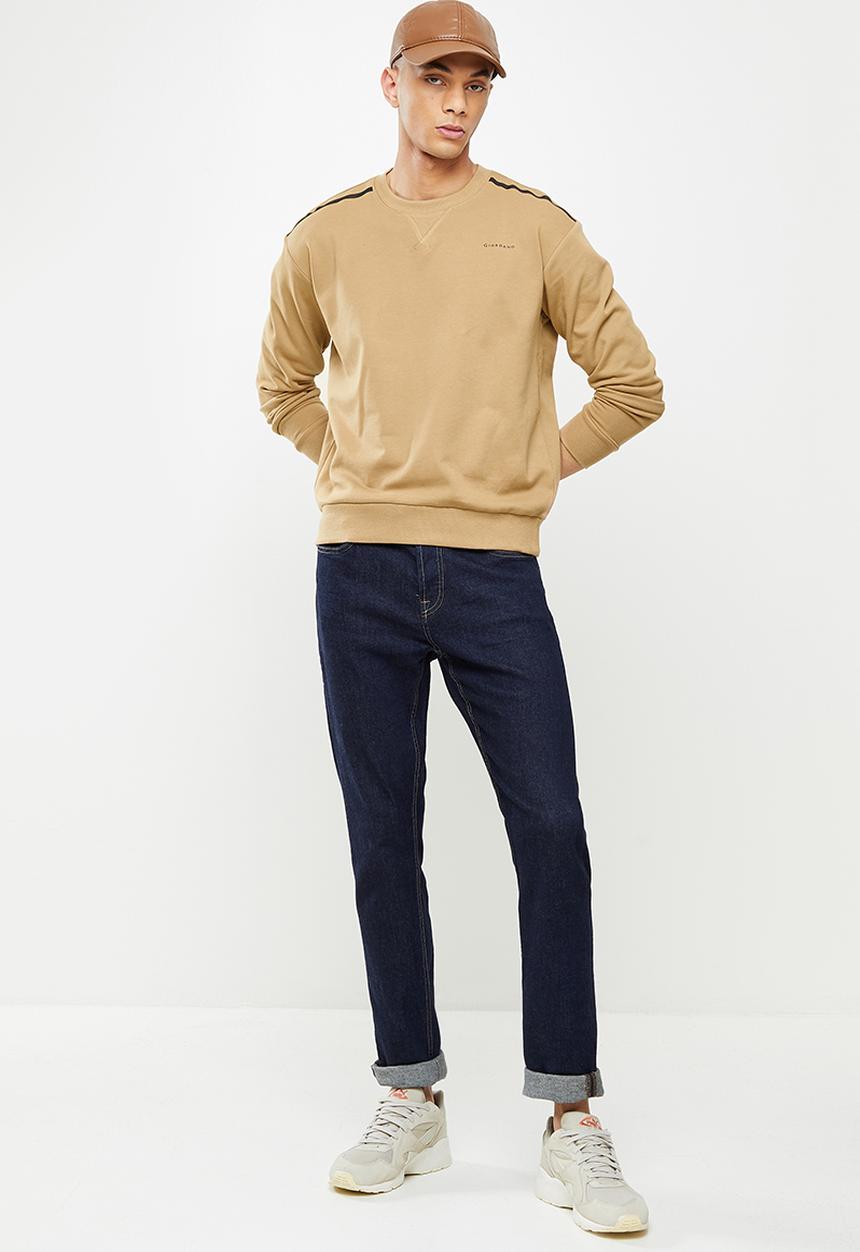 Giordano - Relaxed fit crew sweater - lark