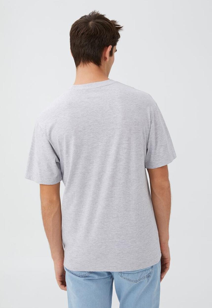 Cotton On - Organic loose fit T-shirt - light grey marle
