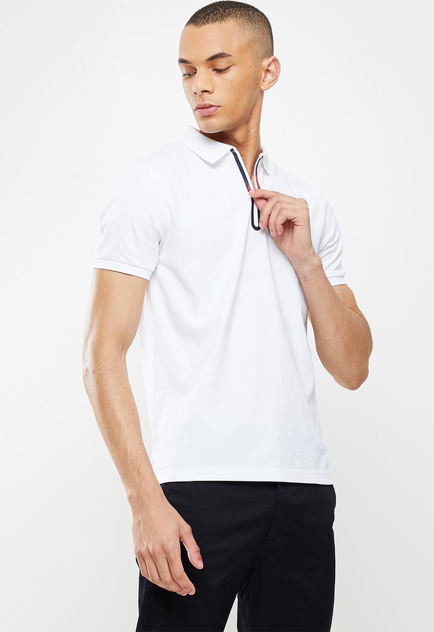 Giordano - G-motion short sleeve golfer - signature white