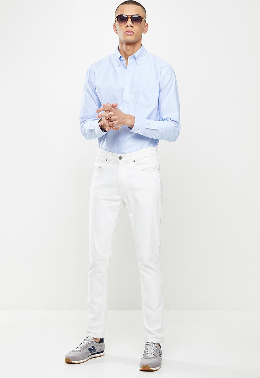 Giordano - Wrinkle free long sleeve shirt - lt blue