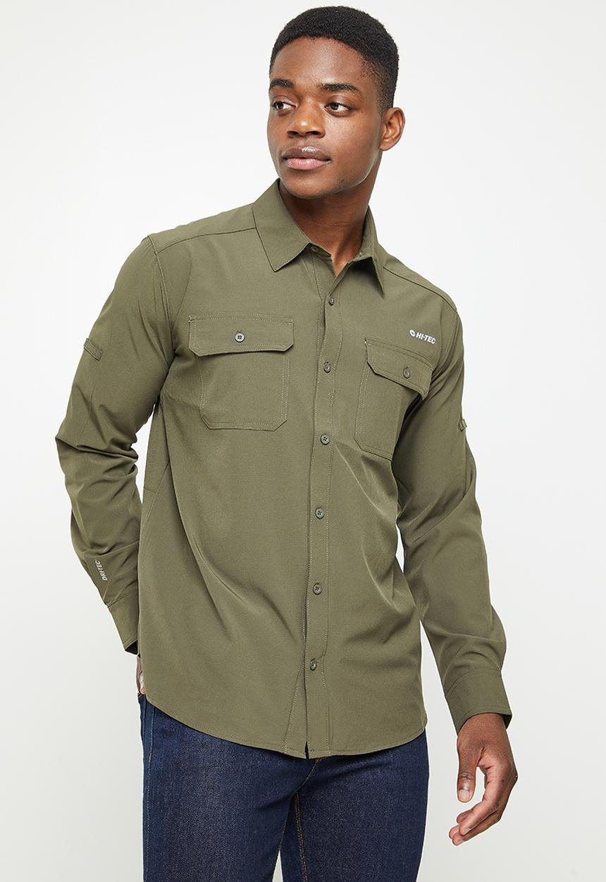 Hi-Tec - Tech longsleeve shirt - olive