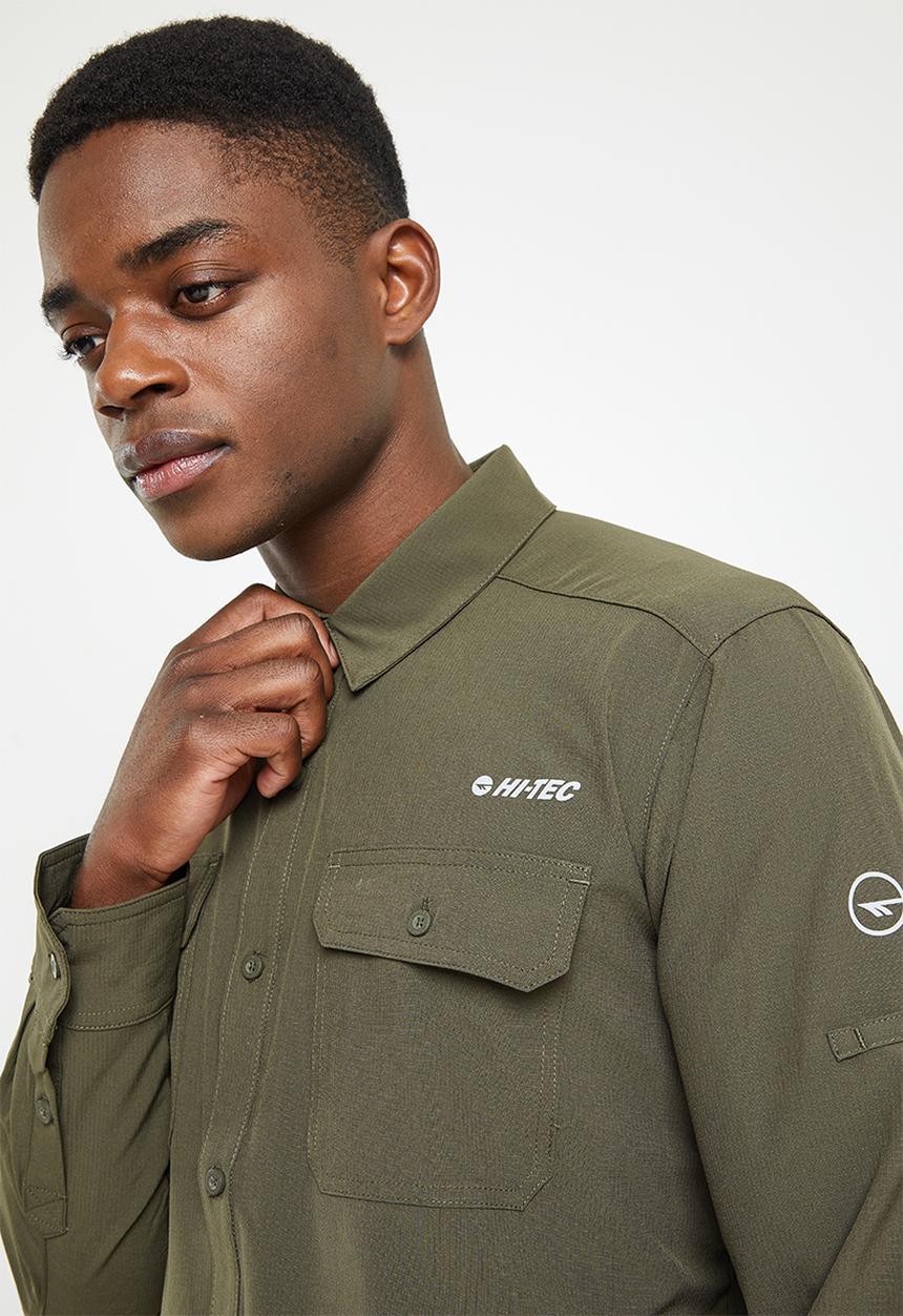 Hi-Tec - Tech longsleeve shirt - olive