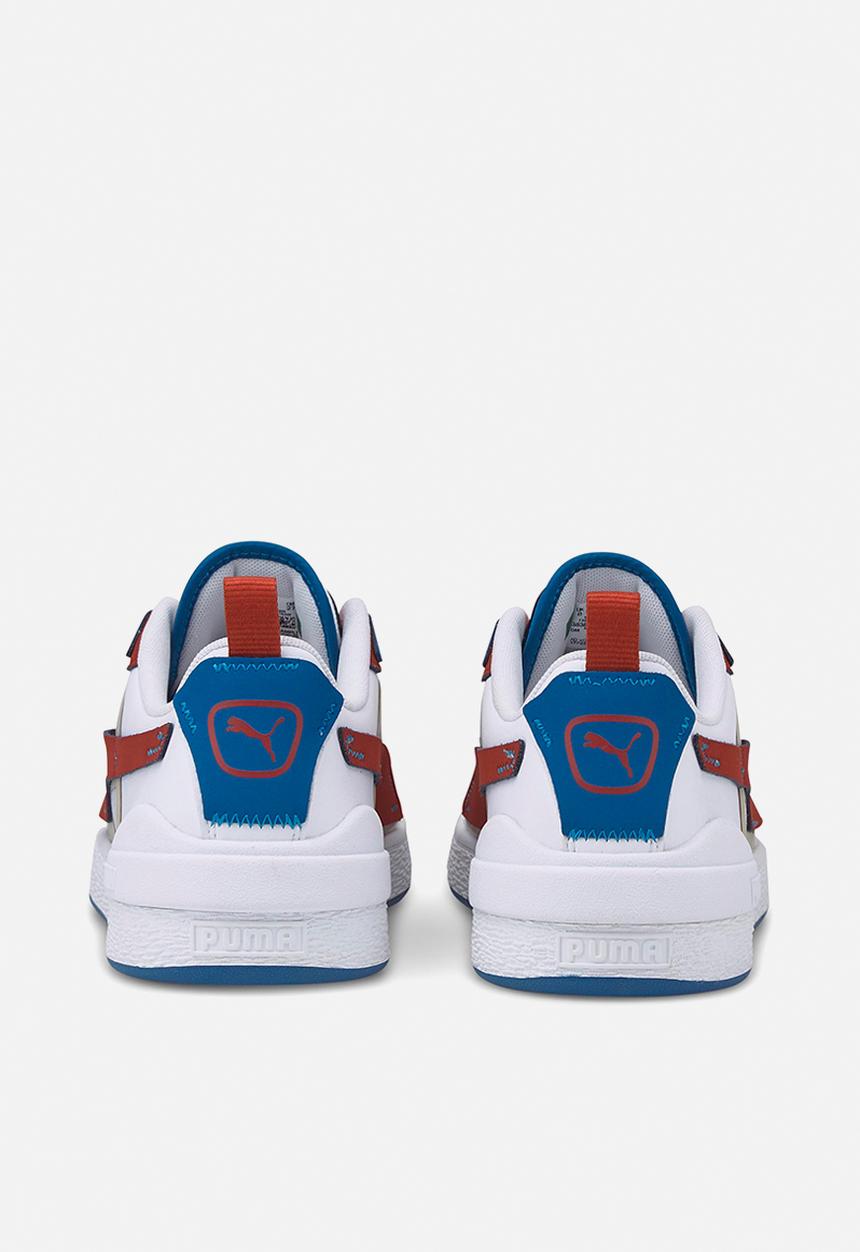 PUMA - Suede bloc patch - puma white-chili oil
