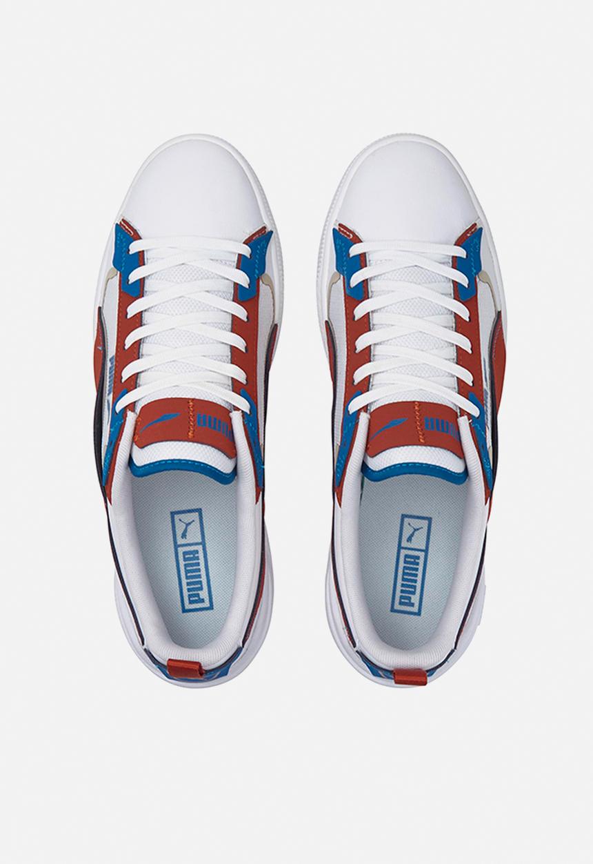 PUMA - Suede bloc patch - puma white-chili oil