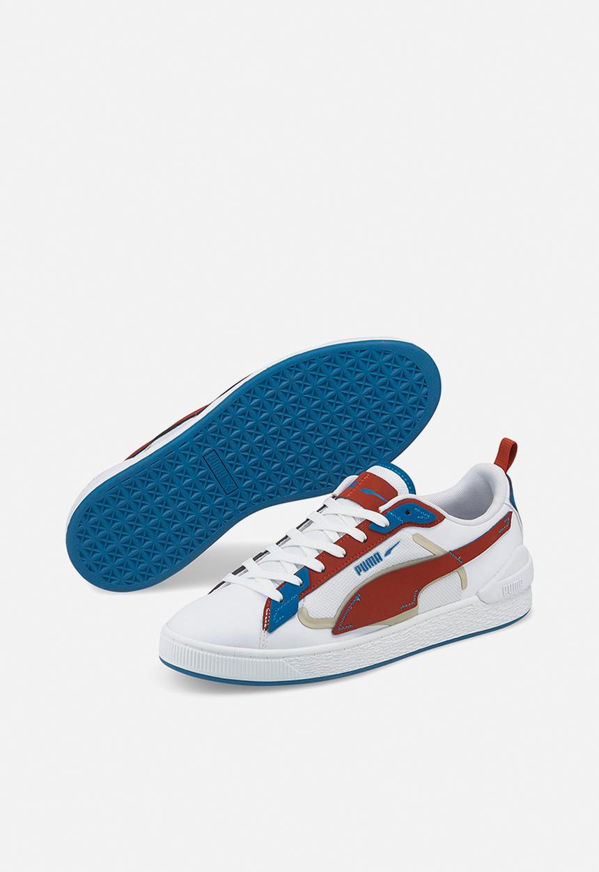 PUMA - Suede bloc patch - puma white-chili oil