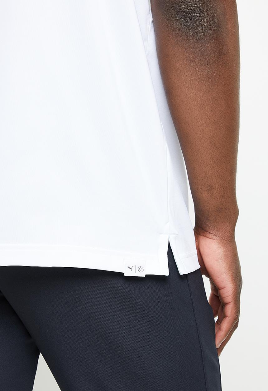 PUMA - Mattr Canyon  Golf Polo Shirt - bright white & ski patrol