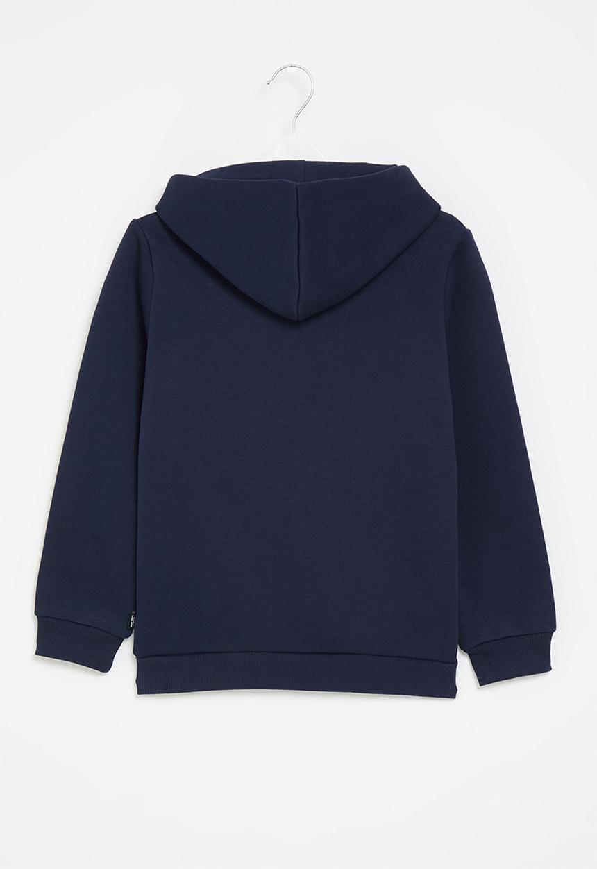 PUMA - Ess+ colorblock hoodie fl b - peacoat