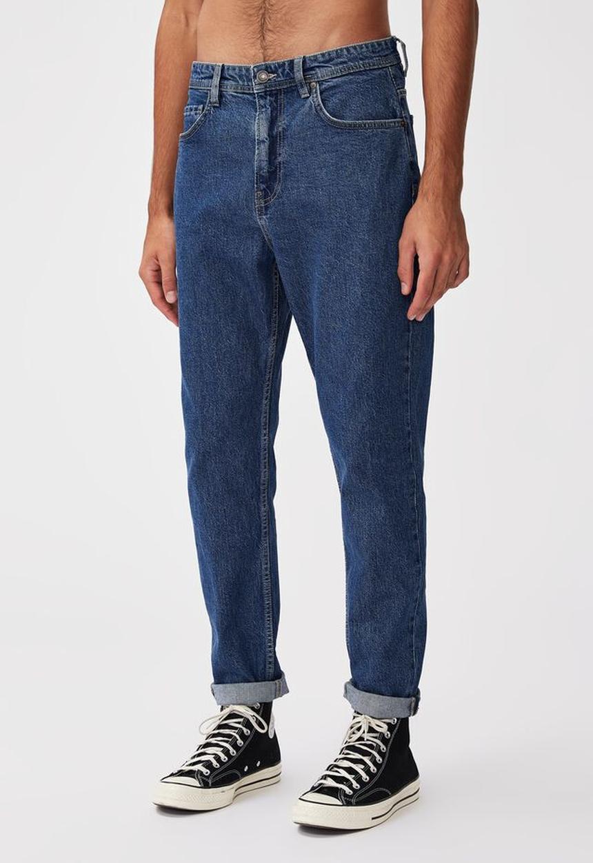 Cotton On - Relaxed tapered jean - 90s blue rinse