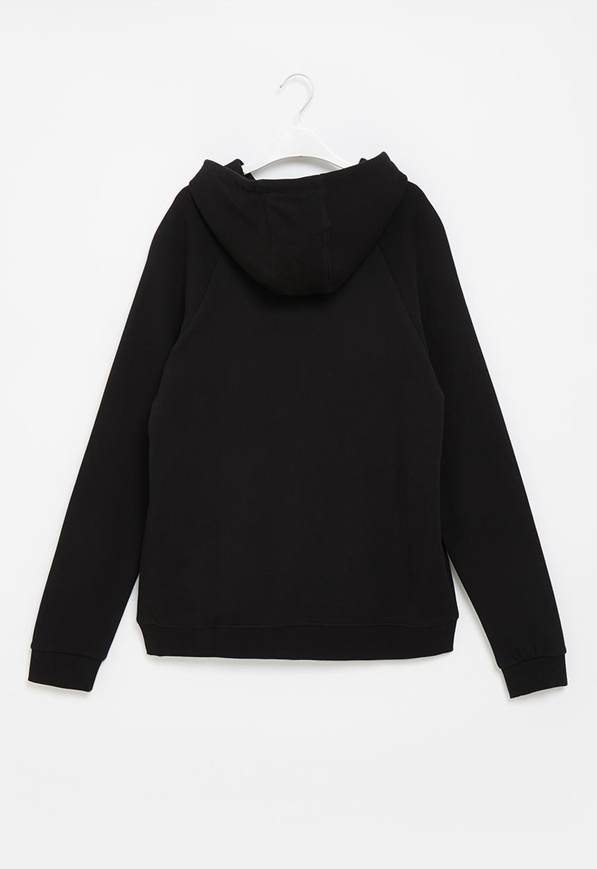 POLO - Boys embossed crest hoodie - black