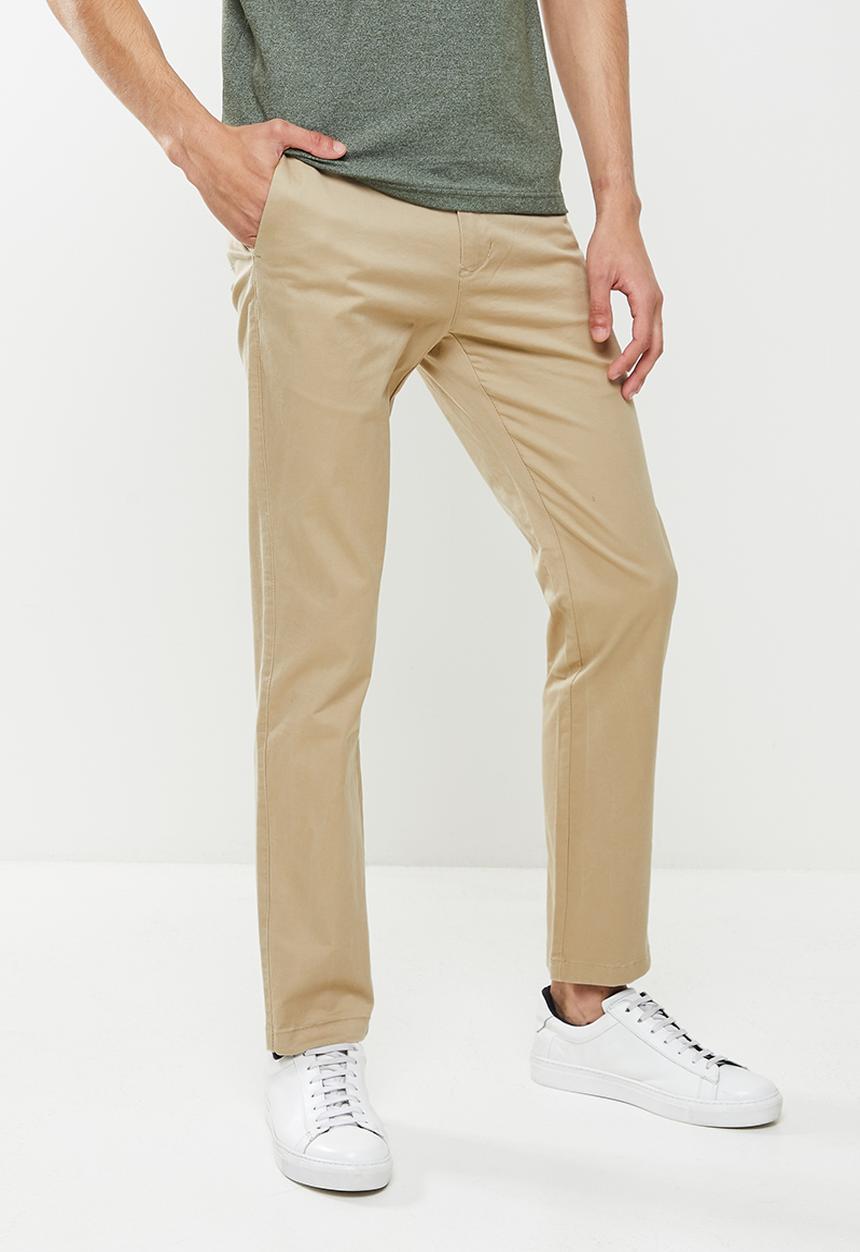 Giordano - Tapered skinny fit chino - crockery