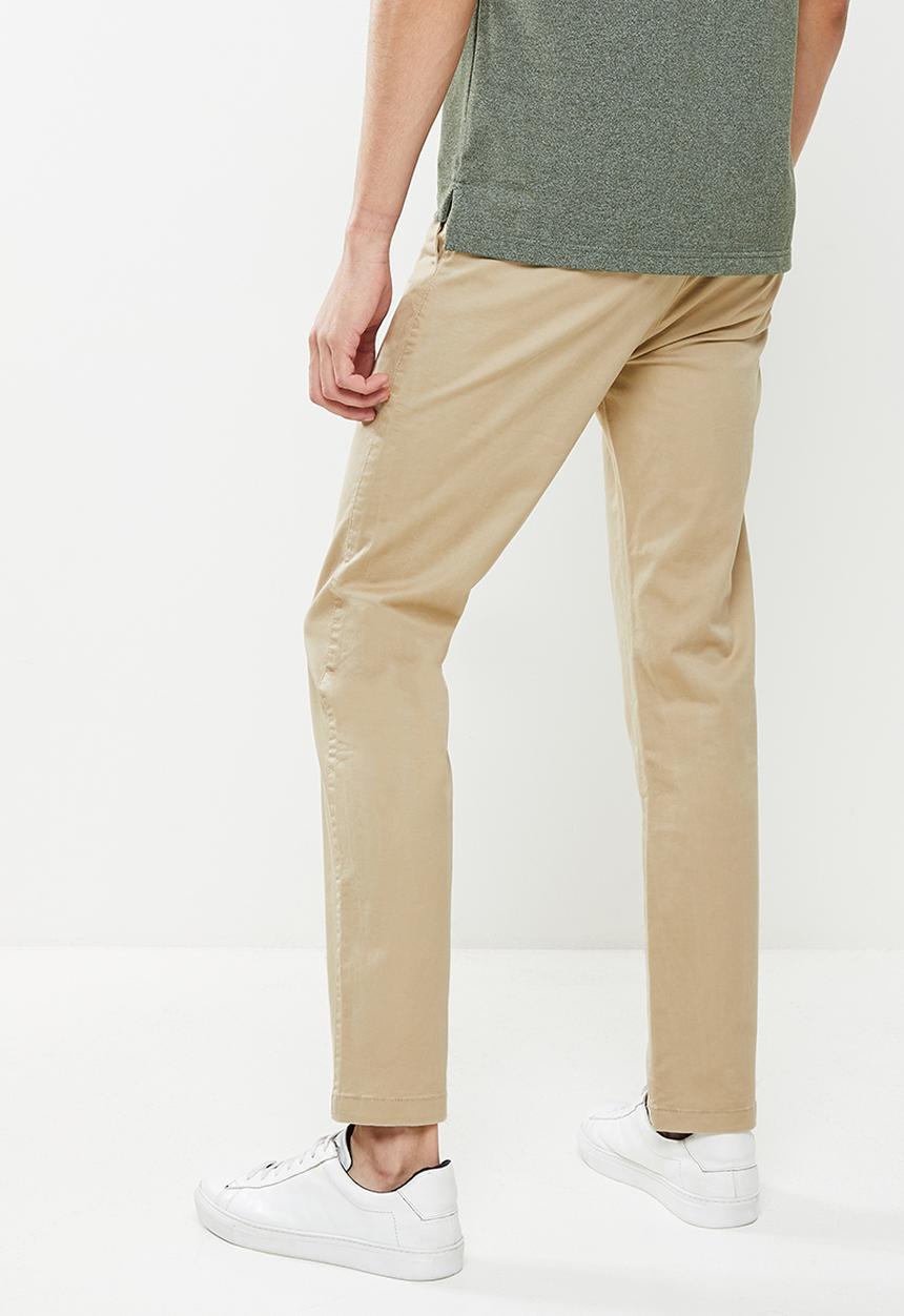 Giordano - Tapered skinny fit chino - crockery