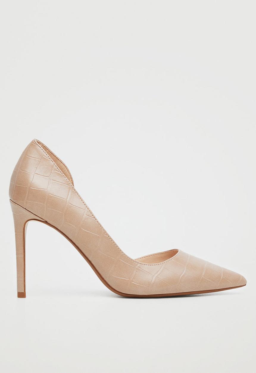 MANGO - Audrey1 court heel - light beige