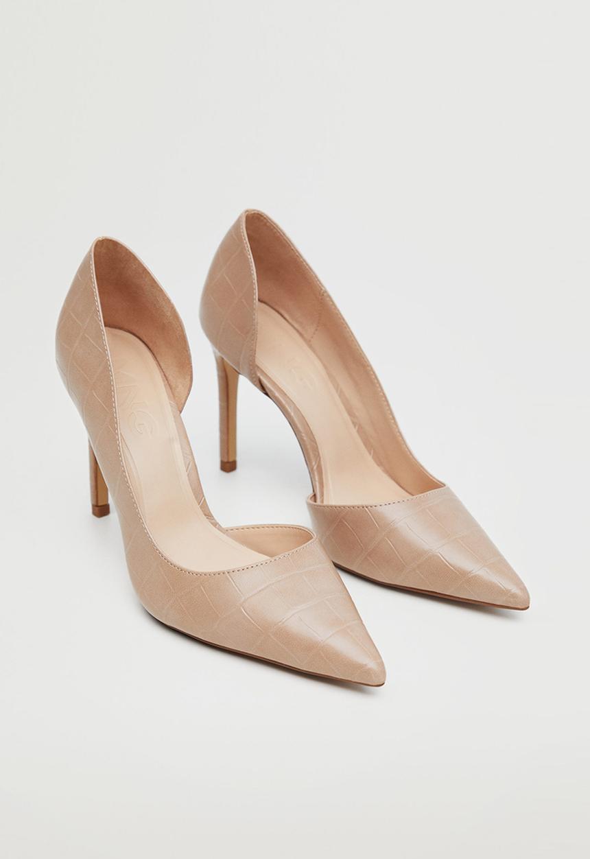 MANGO - Audrey1 court heel - light beige
